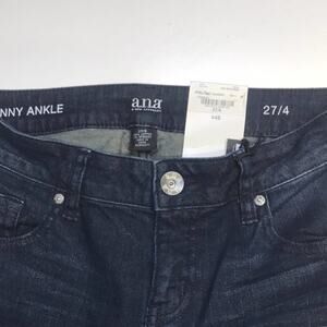 A.N.A. Womens 27 / 4 Skinny Ankle Blue Jeans